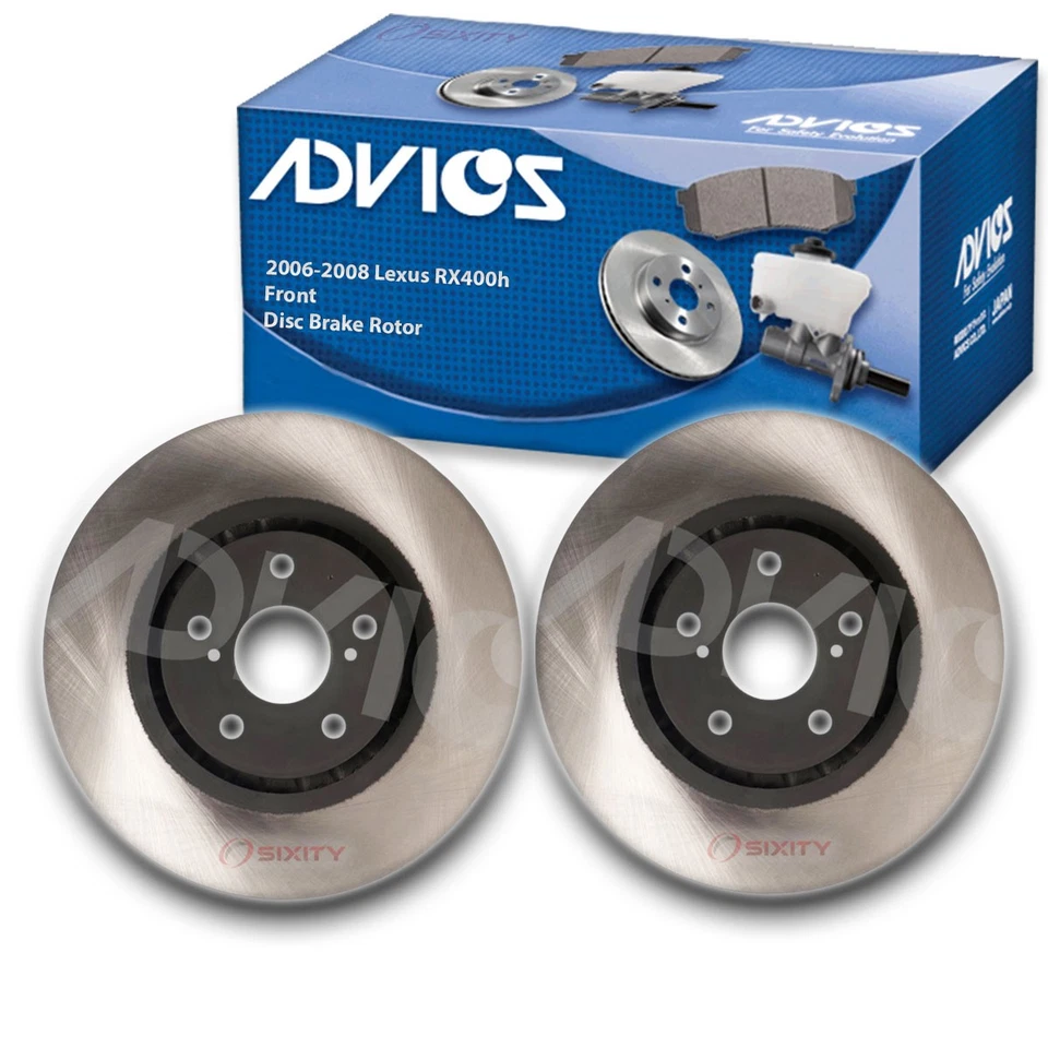 2 шт ротор переднего дискового тормоза ADVICS для Lexus RX400h 2006-2008 годов выпуска - тормозной крючок - Изображение 1 из 4