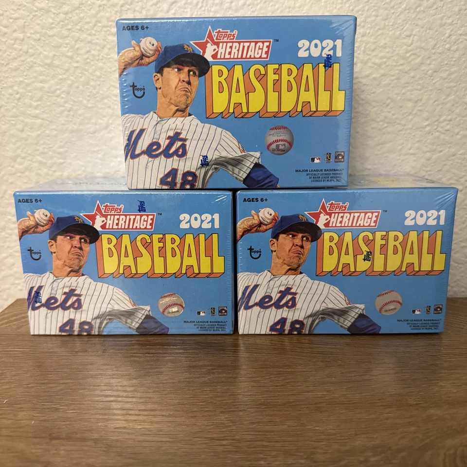2021 Topps Heritage Baseball Blaster Box | 8 Packs Per Box