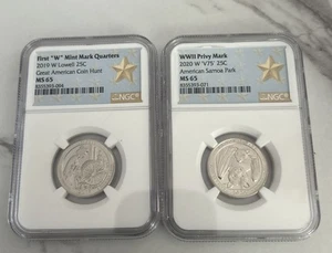 (2) Ms65 NGC West Point Quarters 2020 Samoa And Lowell - Picture 1 of 3