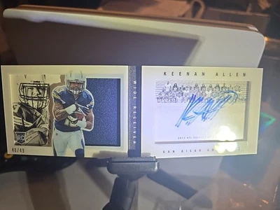 Keenan Allen 2013 Playbook Rookie RPA 48/49 Booklet Autograph Patch  Chargers - Image 1 of 4