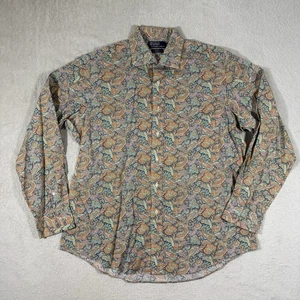 Polo Ralph Lauren Shirt Mens XL Paisley Regent Custom Fit Long Sleeve Abstract - Picture 1 of 9