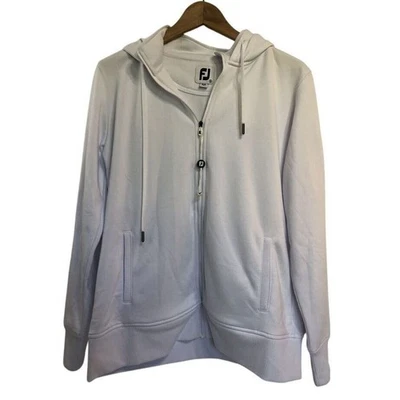 Foot Joy FJ Mujer Cremallera Completa Sudadera con Capucha Chaqueta Talla S Blanca Atletismo Foto 1 de 4