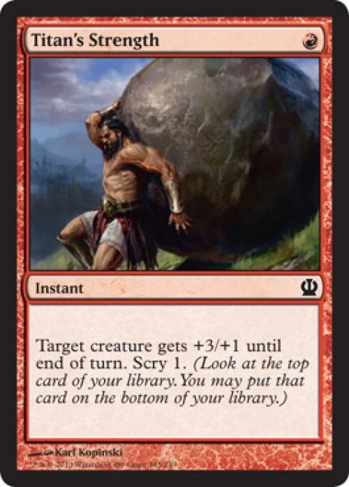 Titan's Strength - Medium Play MTG Theros - Image 1 of 1