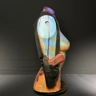 Universal Leather Shoulder Holster LH/RH With Extra Magazine Pouch - Image 1 of 4