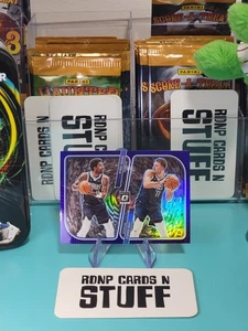 2023-24 Optic - Optical Illusions Kyrie Irving, Luka Dončić #4 Purple Prizm - Bild 1 von 2