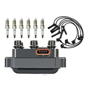 Ignition Coil & 6pcs Spark plug & 6pcs Wire For Ford Mustang V6 2005-2010 - Picture 1 of 14