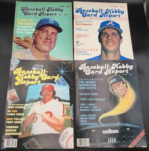 4 Vintage 1983 Baseball Hobby Card Report Magazines - NO CARDS - Picture 1 of 9