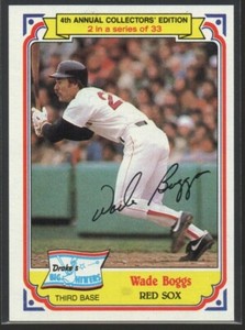 Wade Boggs 1984 Topps Drake's Big Hitters #2  Boston Red Sox  Hall of Fame  #4