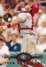 1995 Stadium Club Virtual Reality Members Only #103 Ivan Rodriguez Rangers HOF
