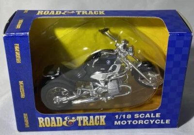 Motocicleta Maisto Road & Track escala 1/18 negra BMW #31026 Foto 1 de 4