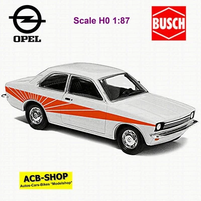 Opel Kadett C Swinger 1973 Bianco Polare Bianco 1:87 Busch 42107 - Immagine 1 di 2
