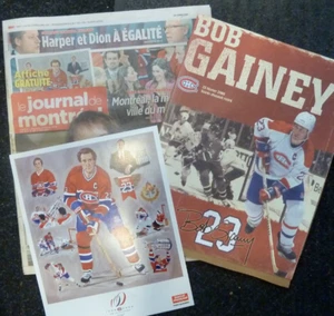 Bob Gainey # 23 * kit from Retiring Jersey banner Night PRINT, SHEET, NEWSPAPER - Picture 1 of 4