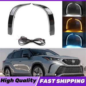 3 Color LED DRL Daytime Running Light Lamp For Toyota Highlander 2021 2022+ - Picture 1 of 9