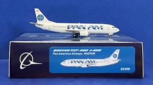 Pan Am B737-400 Reg:N407KW modelos Pandamodels 52308 diecast escala 1:400 - Imagen 1 de 18