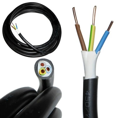 1.5mm or 2.5mm 3 Core Tuff Cable Outdoor Underground Pond Heavy Duty - CYKY-J - Image 1 of 4