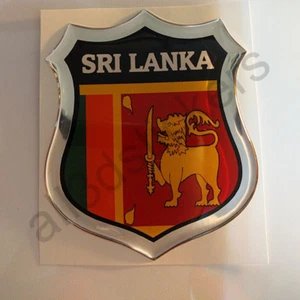Pegatina Emblema de Sri Lanka 3D Resina Cúpula Gel Bandera de Sri Lanka Calcomanía de Vinilo Coche Moto - Imagen 1 de 3