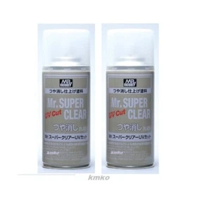 2x Mr.Hobby B 523 Mr.SuperClear mit UV Filter Mattspray 170ml - Bild 1 von 3