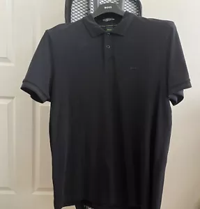 3 X HUGO BOSS Black quality cotton polo shirts xxxl - Picture 1 of 3