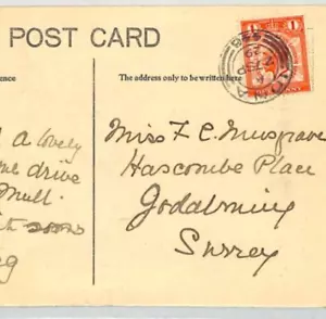 GB KGV SCOTS ISLANDS Postcard *IONA* CDS 1929 PUC 1d St Martins Cross PPC XE78 - Picture 1 of 8