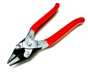 Parallel Action Chain Nose Pliers Smooth Jaw with PVC Coated Handles 8" - 200mm  - Picture 1 of 12