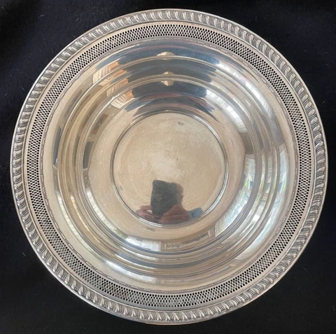 Watson Sterling Silver Round Reticulated Centerpiece Bowl Cover
