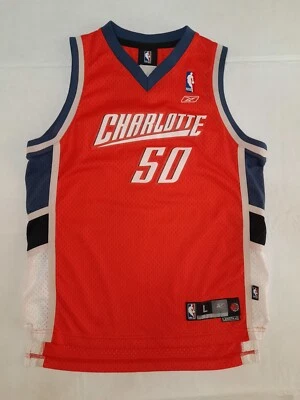 Camiseta cosida Charlotte Bobcats Emeka Okafor #50 talla juvenil grande 14-16 NBA Reebok Foto 1 de 4