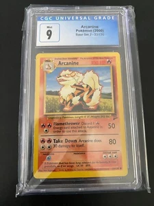 2000 Pokemon Base Set 2 - CGC 9 MINT - Arcanine #33/130 - Picture 1 of 2