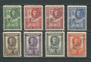 Somaliland KGVI 1942 lower values perforated SPECIMEN unmounted mint NH - Bild 1 von 1