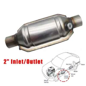 Convertidor Catalítico Universal 2" Entrada/Salida Deportes Gato 400 Celdas Alto Flujo - Imagen 1 de 11