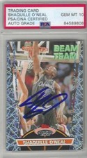 1992-93 Shaquille O'Neal Stadium Club Beam Team Auto RC... PSA/DNA Authenticated