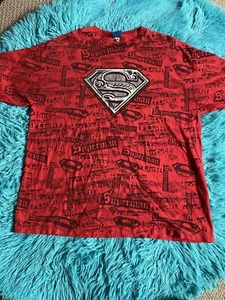 Vintage All Over Print AOP Superman Y2k Shirt - Picture 1 of 2