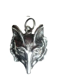 großer Wolf Kopf Anhänger Tibet Silber Schmuck NEU - Bild 1 von 1