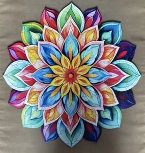 Rompecabezas de madera de 180 piezas con forma flor mandala de Ucrania - Imagen 1 de 2