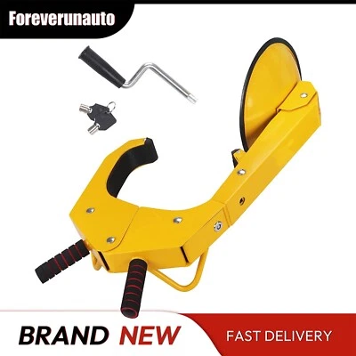 FOREVERUNAUTO New Anti Theft Wheel Lock Clamp Boot Tire Claw Parking Car Truck RV Boat Trailer