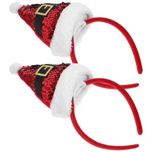 6 Pcs Urlaub Stirnbänder Pailletten Kopfschmuck Santa Haarband - Bild 1 von 12