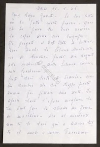 Lettera con autografo del soprano Gilda Dalla Rizza - 1965 - Foto 1 di 2