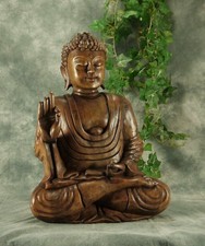 BUDDHA aus HOLZ als Lehrender 40cm Deko Figur Geschenk Feng-Shui 4005-16