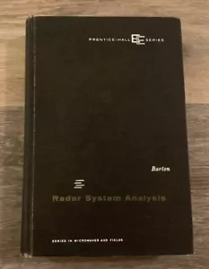 Radar System Analysis by David K. Barton (1964, Hardcover) SIGNED - RARE - HTF - Picture 1 of 9