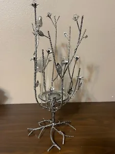Mikasa Gilded Twigs Hurricane Candleholder (Metal & Glass) - Picture 1 of 4