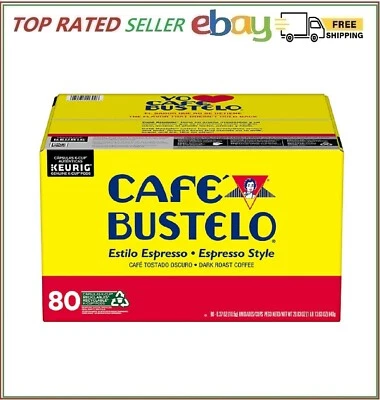 Café Bustelo Coffee Espresso Style K-Cups, Dark Roast (80 ct.) - Image 1 of 4