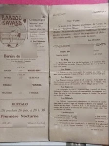 Paris 1924 Olympiade Periode Cirque de Paris Boxprogramm Bretonel Frush - Bild 1 von 3