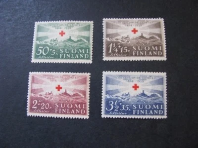 Juego de estampillas de la Cruz Roja de Finlandia Scott # B36-B38 Foto 1 de 4