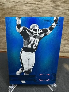 Bruce Smith PMG Precious Metal Gems 2012 Fleer BLUE /50 HOF SACK LEADER - Picture 1 of 2