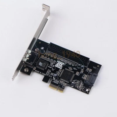2 Port SATA II 2.0 RAID & 1 IDE 3.5" to PCI-E PCI Express Adapter Converter Card - Image 1 of 2