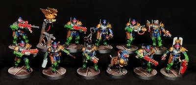 Kill Team: Exaction Squad Adeptus Arbites painted Warhammer 40k Judge Dredd - Image 1 of 2