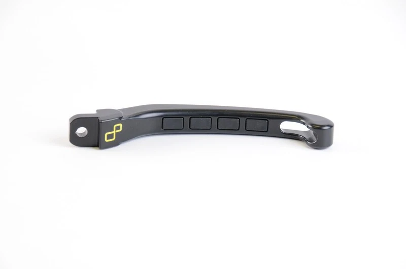 Levier de frein repliable/réglable LIGHTECH Alien alu inserts caoutchouc noir -  - Photo 1/2