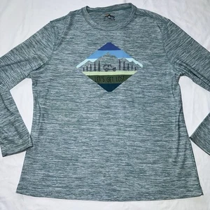Mountain & Isles Men’s Long Sleeve Graphic Tee “Let’s Get Lost” T-Shirt Large - Picture 1 of 7