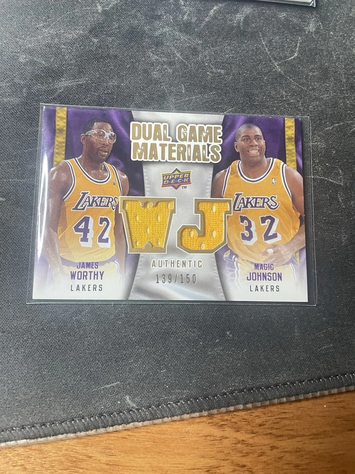 2009-10 UD двойной игры материалы MAGIC Джонсон Джеймс достойный /150 Lakers #dg-wj - Изображение 1 из 1