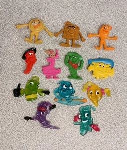 Bible Memory Buddies with Bible Verse's on Back PVC Vintage Lot of 12 - Picture 1 of 4