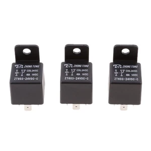 3 Stück Heavy Duty 24V 40AMP Auto Auto Van Boot Elektronische 5-polige - Picture 1 of 7